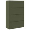 vidaXL Armoire de rangement 2 pcs Vert olive 90 x 40 x 140 cm Acier