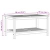 vidaXL Table d'appoint Huile Naturelle 90 x 50 x 45 cm