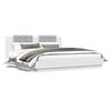 vidaXL Cadre de lit sans matelas blanc 160x200 cm
