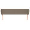 vidaXL T&ecirc;te de lit avec oreilles Taupe 183x23x78/88 cm Tissu