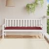 vidaXL Coussin de banc de jardin rouge bordeaux mélangé tissu
