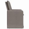 vidaXL Chaises de salle &agrave; manger 2 pcs Taupe 57 x 67 x 98 cm tissu