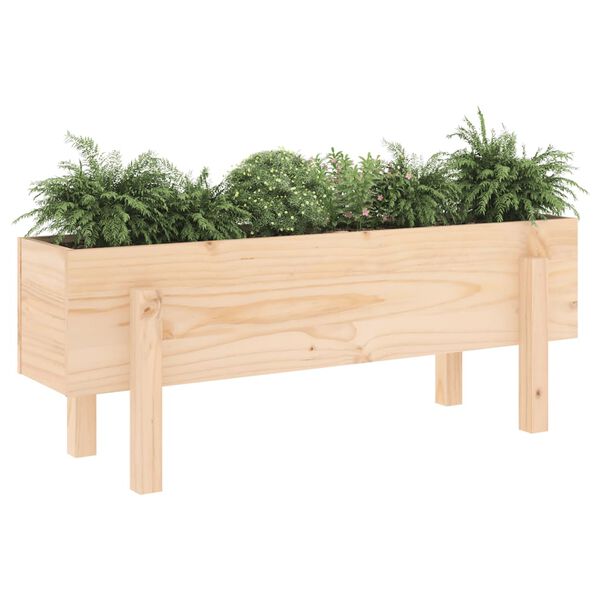 vidaXL Lit sur&eacute;lev&eacute; de jardin 101x30x38 cm bois de pin massif