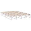 vidaXL Lit biblioth&egrave;que sans matelas blanc 160x200 cm bois pin massif
