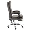 vidaXL Chaise de bureau Gris Tissu