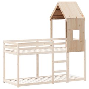 vidaXL Toit de lit pour enfants 60x89x134,5 cm bois de pin massif