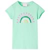 vidaXL T-shirt pour enfants vert vif 92