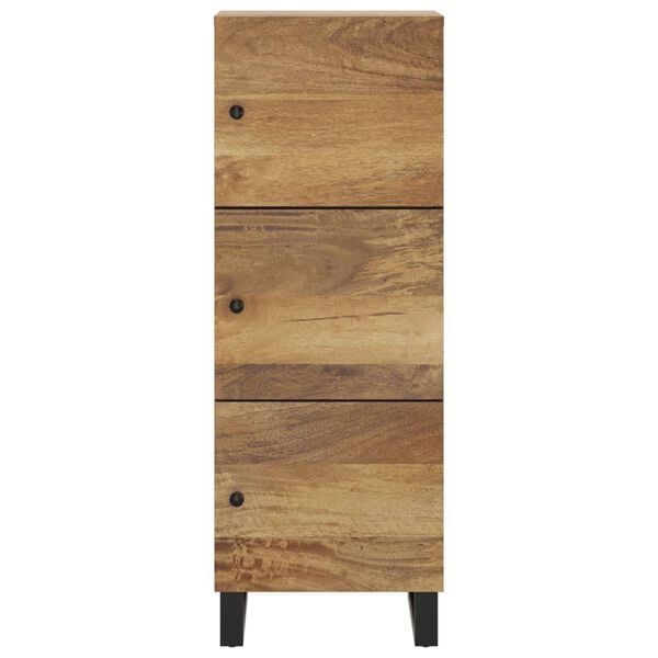 vidaXL Buffet avec 3 portes 40x33x110 cm bois massif manguier et fer