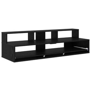 vidaXL Bureau de studio Ch&ecirc;ne noir 110 x 42,5 x 36 cm