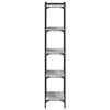 vidaXL Biblioth&egrave;que &agrave; 5 niveaux sonoma gris 60x30x154 cm