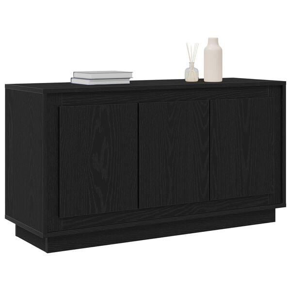 vidaXL Buffet Ch&ecirc;ne noir 102 x 35 x 55 cm Bois d'ing&eacute;nierie
