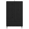 vidaXL Haut Armoire Chêne noir 69,5 x 31 x 115 cm Bois d'ingénierie