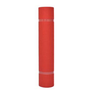 vidaXL Tapis Uni Rouge 1 x 24 m Tissu