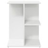 vidaXL Tables de chevet 2 pcs blanc 46,5x29x61 cm bois d&rsquo;ing&eacute;nierie