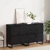 vidaXL Buffet 2 pcs Ch&ecirc;ne noir 60 x 35 x 70 cm