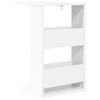 vidaXL Table d'appoint Blanc 40 x 35 x 60,5 cm Bois d'ing&eacute;nierie