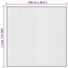 vidaXL Tapis carr&eacute; naturel 100x100 cm bambou