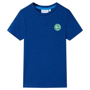 T-shirt pour enfants bleu foncé 92