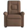 vidaXL Fauteuil inclinable de massage &eacute;lectrique Marron Tissu