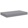 vidaXL &Eacute;tag&egrave;res murales flottantes 4 pcs Gris 40x23x3,8 cm MDF