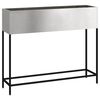 vidaXL Bac de jardin sur&eacute;lev&eacute; Argent 100 x 26 x 82 cm Acier inoxydable