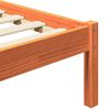 vidaXL Cadre de lit Cire marron 205,5 x 185,5 x 100 cm