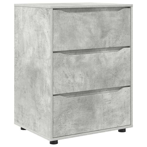 vidaXL Armoire de rangement Gris b&eacute;ton 60 x 48 x 81 cm
