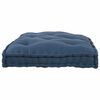 vidaXL Coussin de canap&eacute; sur palette Indigo 120 x 80 x 12 cm tissu
