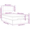 VidaXL Cadre de lit ottoman avec matelas marron fonc&eacute; 120x190 cm tissu