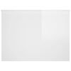 vidaXL Table basse blanc brillant 80x55,5x41,5 cm bois d'ingénierie