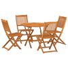vidaXL Ensemble &agrave; manger de jardin 5 pcs Bois d'acacia solide