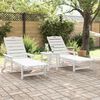 vidaXL Mobilier de jardin lounge 3 pcs Blanc 38 x 38 x 46 cm