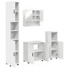 vidaXL Ensemble de mobilier de salle de bain 4 pc Blanc
