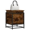 vidaXL Boîte de rangement avec couvercle chêne fumé bois d'ingénierie