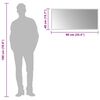 vidaXL Miroir de salle de bain à LED 90x40 cm