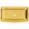 vidaXL Lavabo 71 x 38 x 13,5 cm Céramique Doré