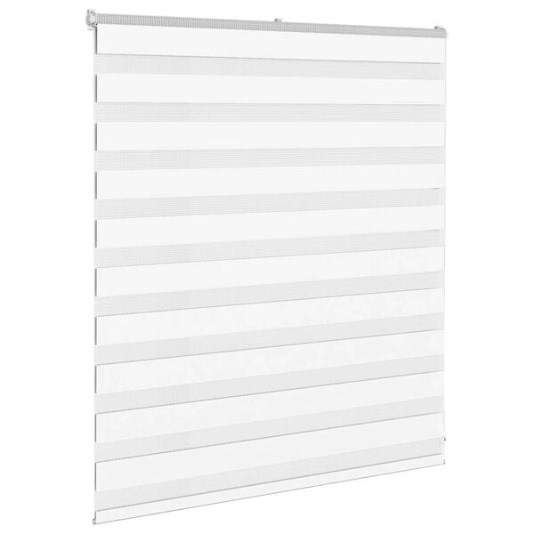 vidaXL Store z&egrave;bre blanc 130x100 cm largeur du tissu 125,9cm polyester