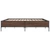 vidaXL Cadre de lit sans matelas ch&ecirc;ne marron 180x200 cm