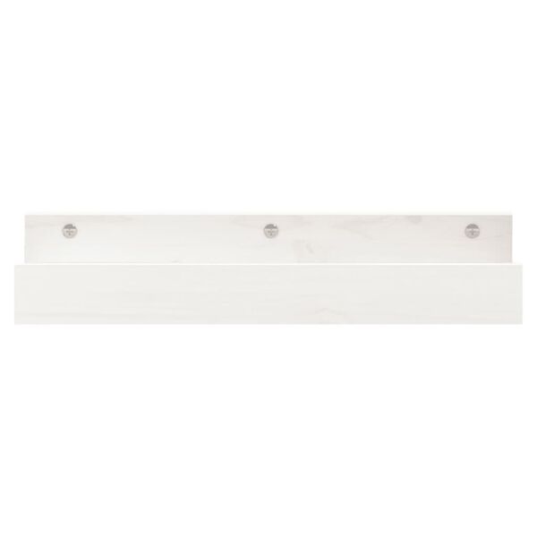 vidaXL Étagères murales 2 pcs Blanc 50x12x9 cm Bois de pin massif