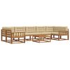 vidaXL Ensemble de canap&eacute;s d'ext&eacute;rieur 8 pcs Naturel et Beige