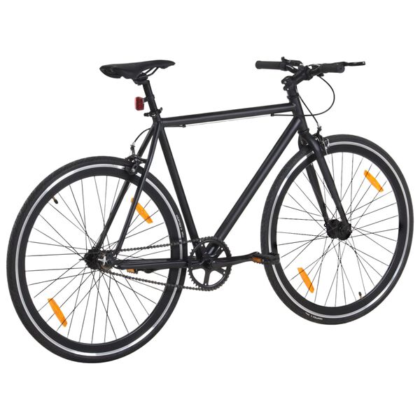 vidaXL Vélo à pignon fixe noir 700c 51 cm