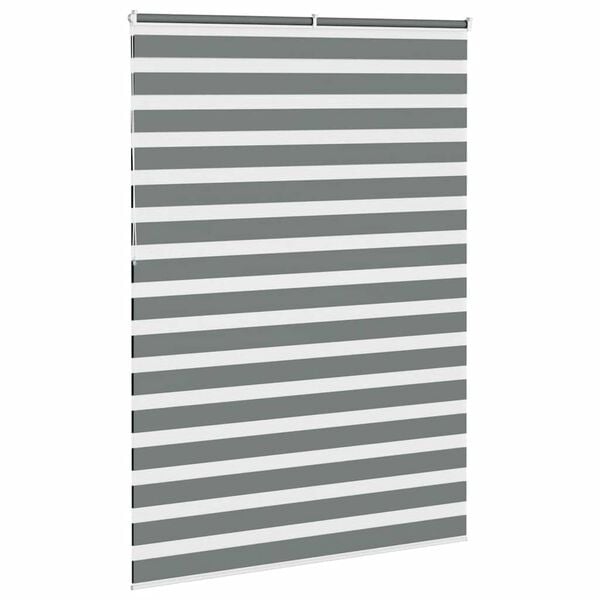 vidaXL Store z&egrave;bre gris fonc&eacute; largeur du tissu 160,9 cm polyester