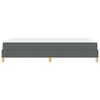 vidaXL Lit &agrave; ressorts avec matelas Gris fonc&eacute; 120 x 200 cm tissu