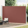 vidaXL Auvent lat&eacute;ral r&eacute;tractable de patio 220x500 cm Marron