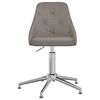 vidaXL Chaise pivotante de bureau Gris fonc&eacute; Tissu