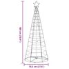vidaXL Sapin de No&euml;l &agrave; LED 200 LED blanc froid 180 cm