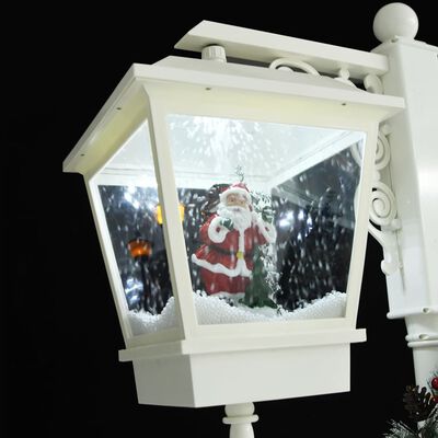 vidaXL Lampadaire avec Père Noël Blanc et rouge 81x40x188 cm PVC