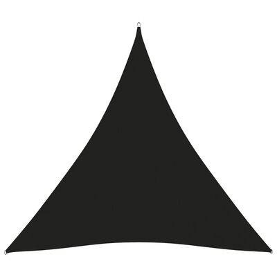 vidaXL Voile de parasol tissu oxford triangulaire 5x5x5 m noir