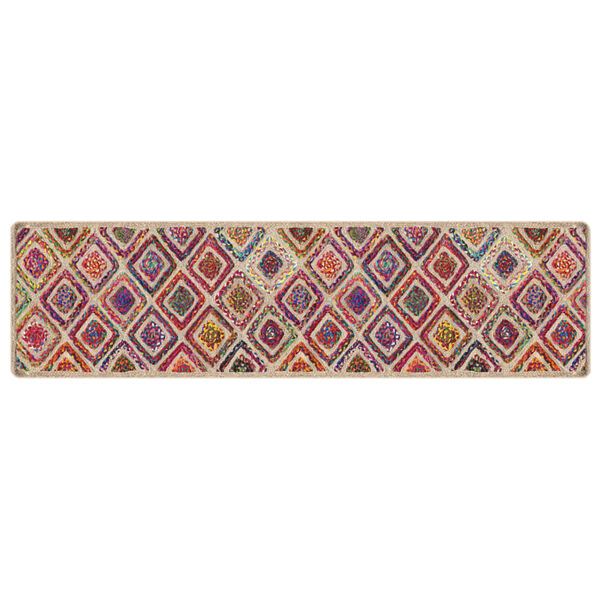 vidaXL Tapis lavable multicolore 80x300 cm antidérapant