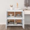 vidaXL Buffet Blanc 70x41x75 cm Bois d'ing&eacute;nierie